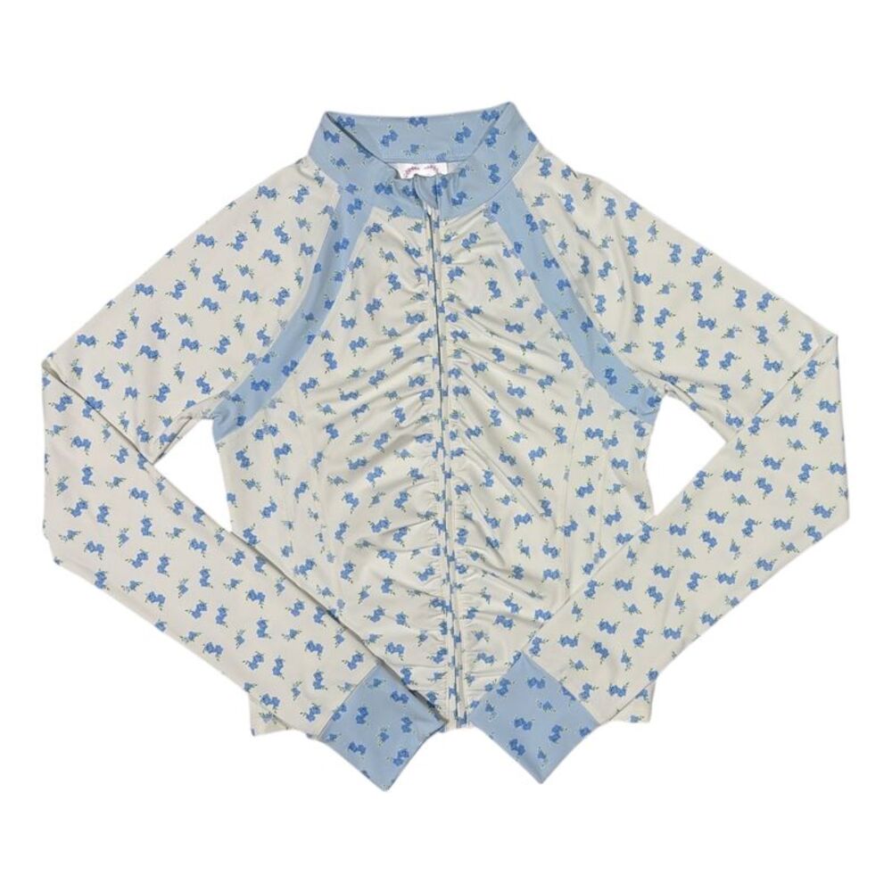 Treasures by Shabby Chic Women's Lightweight Athletic Fit Active Jacket - Blue